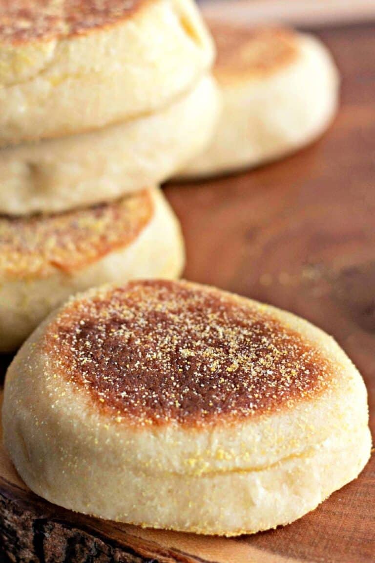 Photo of delicious Homemade English Muffins.
