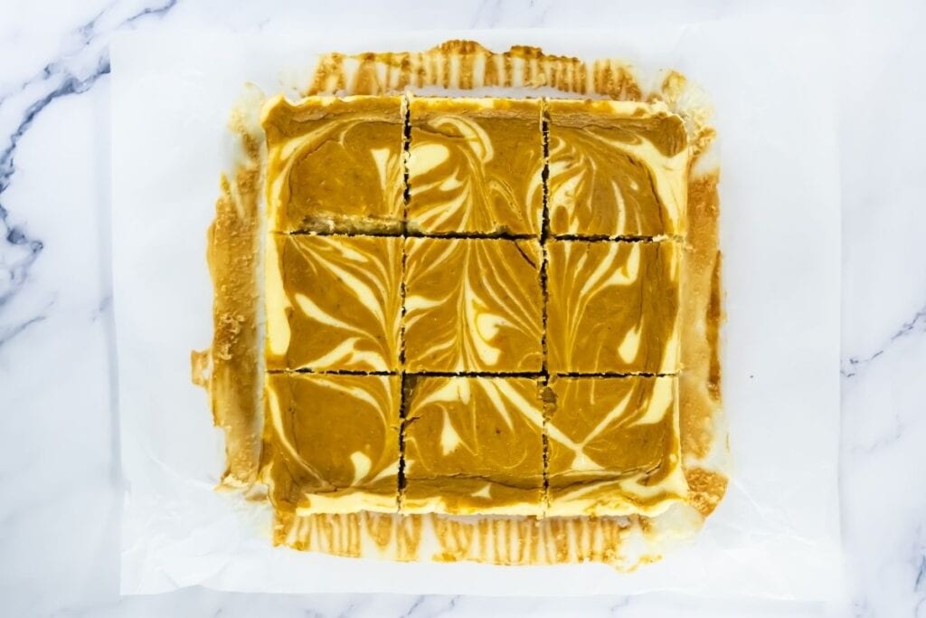 Slice into squares and serve chilled.